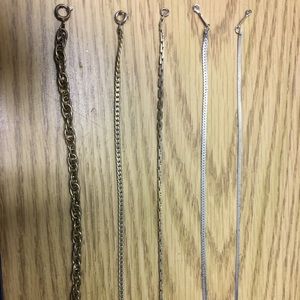 5 metal bracelets